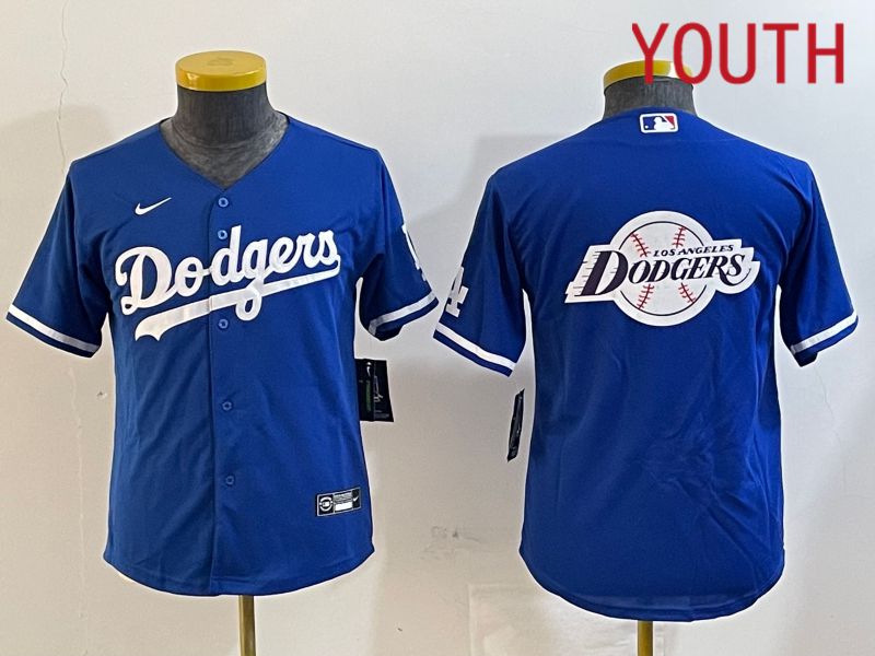 Youth Los Angeles Dodgers Blank Blue Game 2024 Nike MLB Jersey style 12188->women mlb jersey->Women Jersey